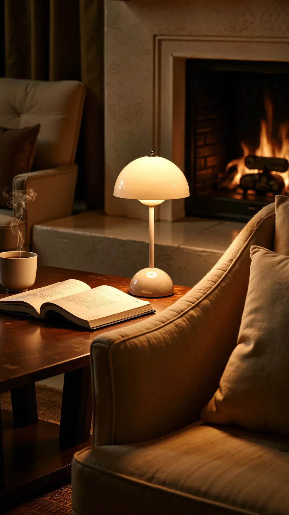 Trådløs bordlampe med minimalistisk design