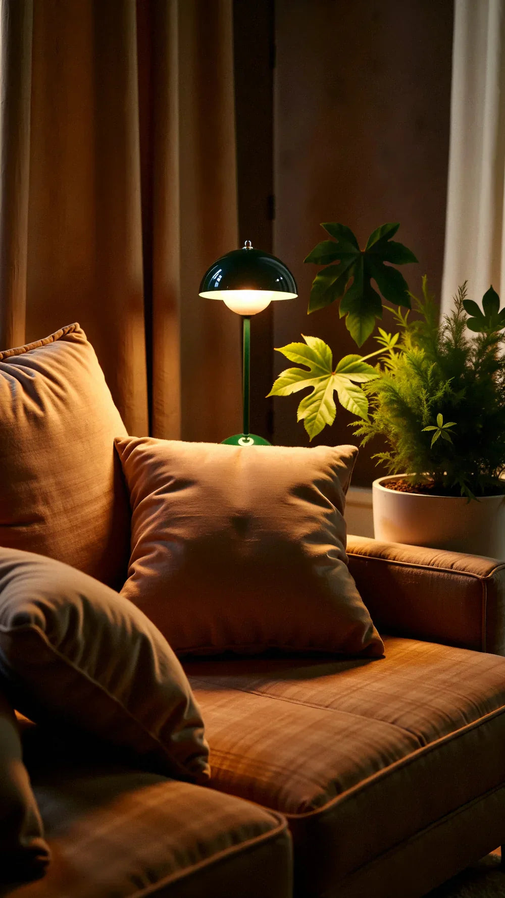 Trådløs bordlampe med minimalistisk design
