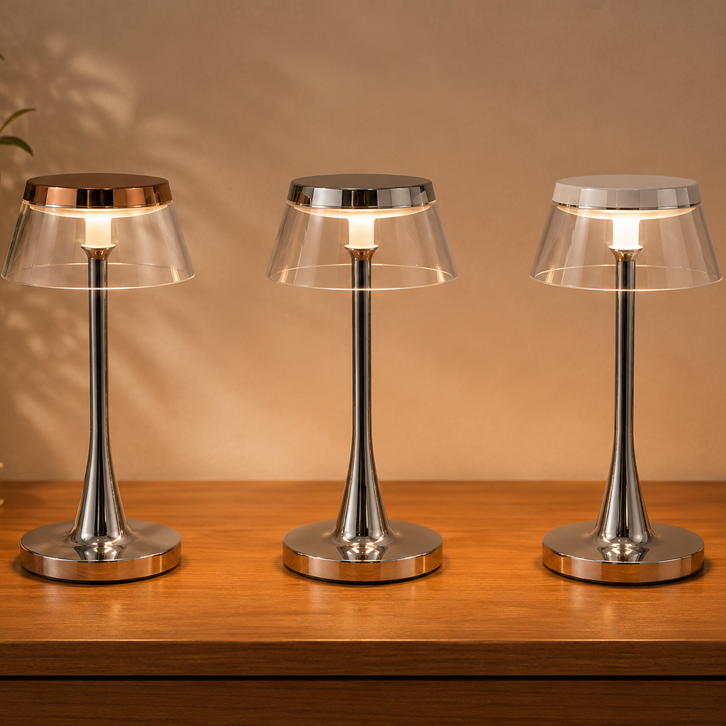 Luksus Glasbordlampe