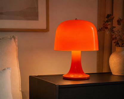 Nordisk Bordlampe i Varm Orange