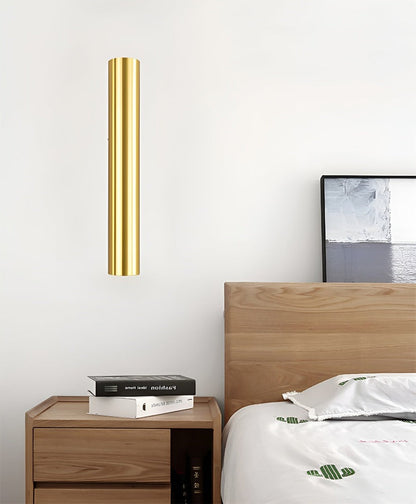 Væglampe med dobbelt lysretning – moderne cylinder lampe i aluminium