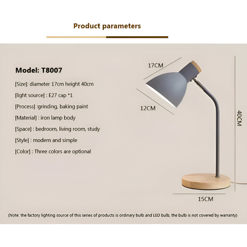 Skandia – Justerbar LED Bordlampe i Nordisk Design