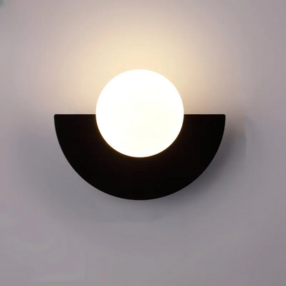Moderne geometrisk væglampe med LED