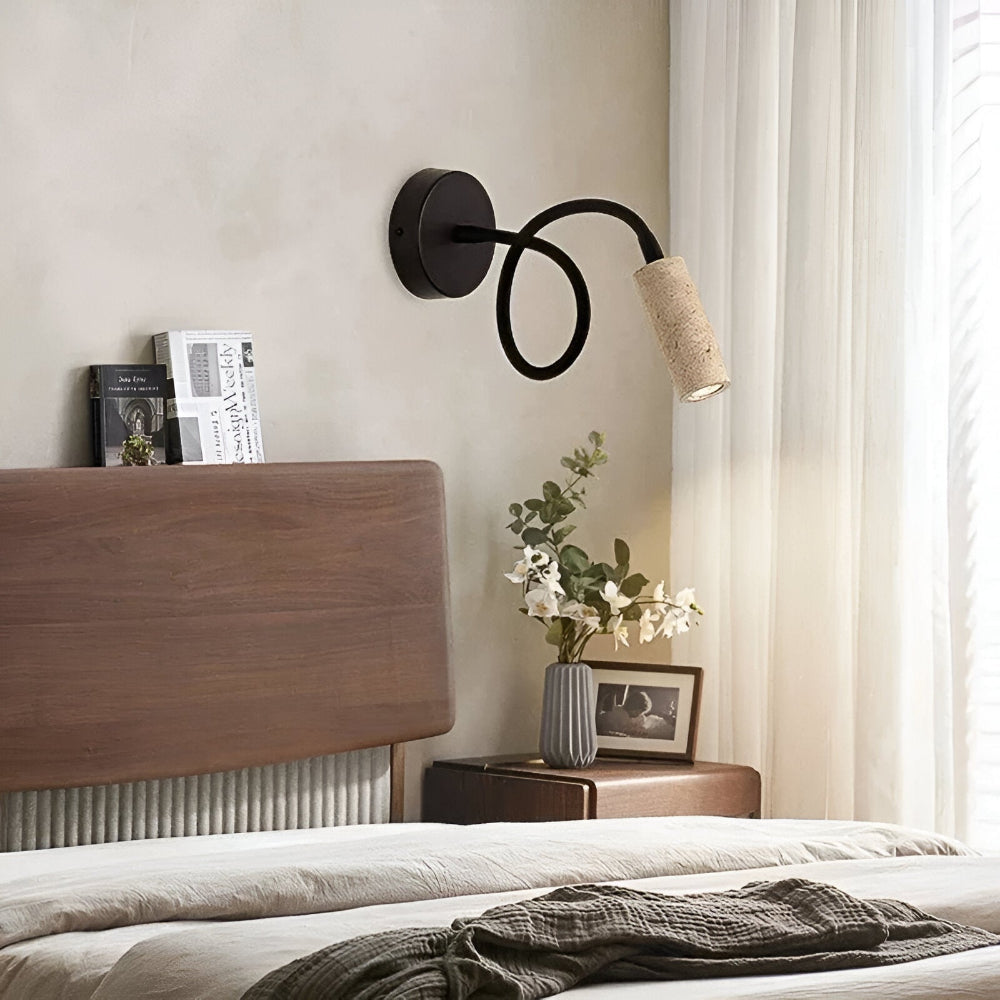 Nordisk Travertin Væglampe med Eksklusivt Design