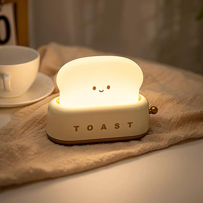 Brødrister bordlampe med batteri – sjov dimbar designlampe