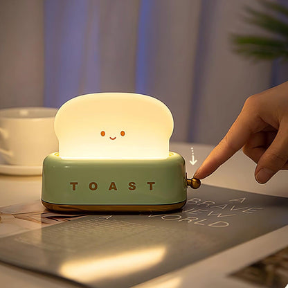 Brødrister bordlampe med batteri – sjov dimbar designlampe