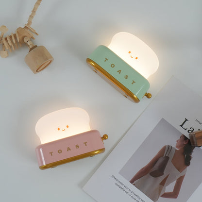 Brødrister bordlampe med batteri – sjov dimbar designlampe