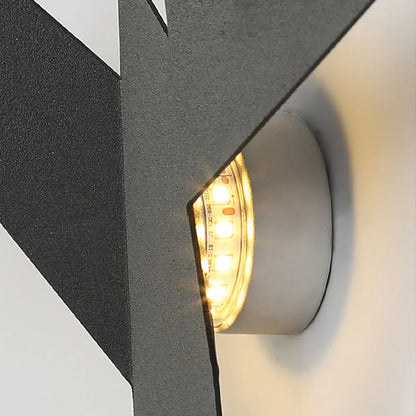 Moderne LED-væglampe med origami-fugl