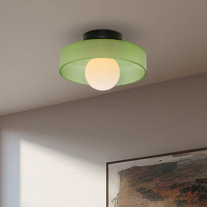 Moderne loftlampe i glas med minimalistisk design