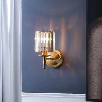 Krystal Væglampe i Glamour-stil