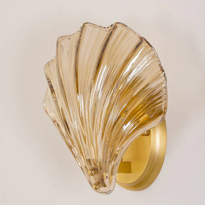 Væglampe med muslingeform og LED